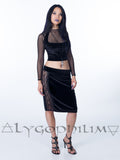 Selena Lace Insert Skirt